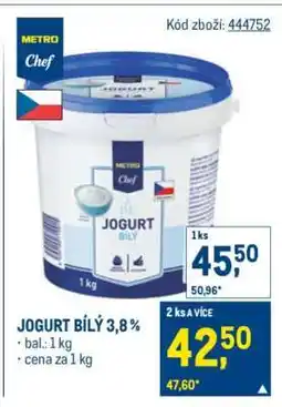 Makro JOGURT BÍLÝ 3,8% nabídka