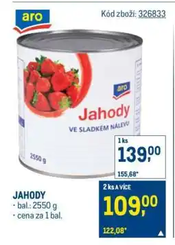 Makro Jahody nabídka