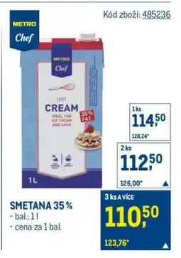 Makro SMETANA 35 % nabídka