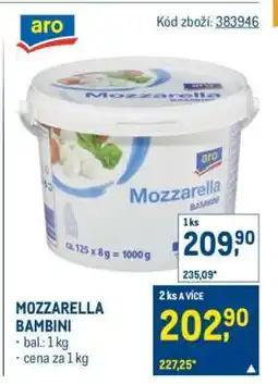 Makro MOZZARELLA BAMBINI nabídka