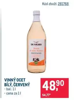Makro Vinný ocet bílý, červený nabídka