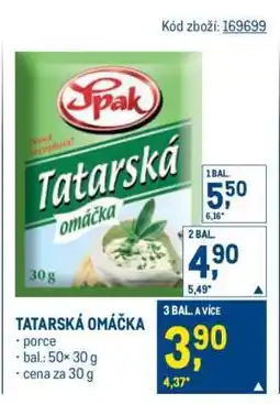 Makro Tatarská omáčka nabídka