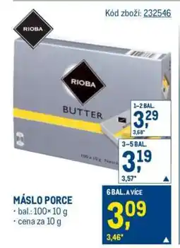 Makro MÁSLO PORCE nabídka