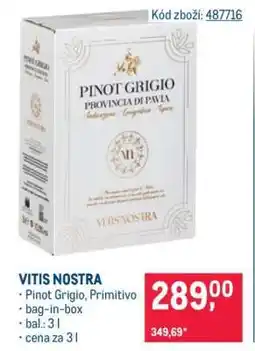 Makro VITIS NOSTRA nabídka