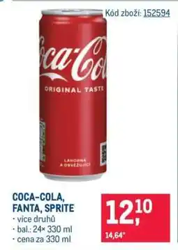 Makro Coca-Cola, Fanta, Sprite nabídka