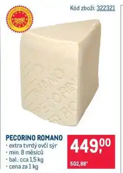 Makro Pecorino Romano nabídka