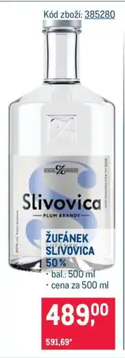 Makro Žufánek Slivovica 50 % nabídka