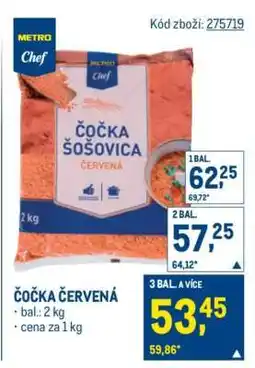 Makro Čočka červená nabídka