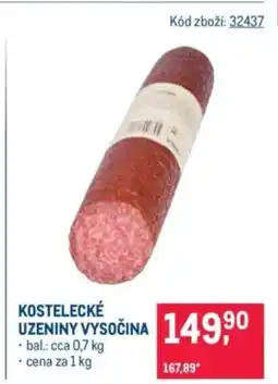 Makro Kostelecké uzeniny vysočina nabídka