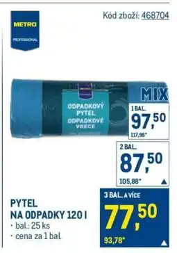 Makro PYTEL NA ODPADKY 120 l nabídka