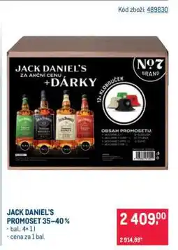 Makro JACK DANIEL'S PROMOSET 35–40 % nabídka