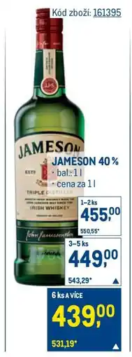 Makro Jameson 40 % nabídka
