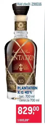 Makro Plantation X.O. 40 % nabídka
