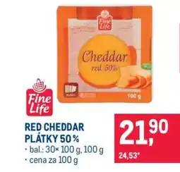 Makro RED CHEDDAR PLÁTKY 50 % nabídka