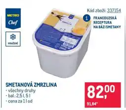 Makro Smetanová zmrzlina nabídka