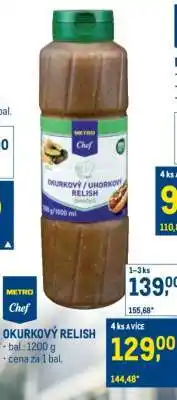 Makro Okurkový relish nabídka