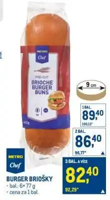 Makro BURGER BRIOŠKY nabídka