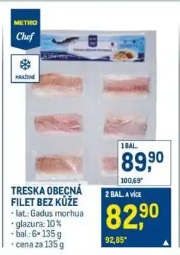 Makro Treska obecná filet bez kůže nabídka