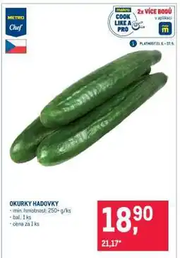 Makro Okurky hadovky nabídka