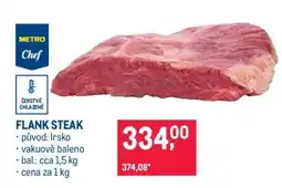 Makro Flank steak nabídka
