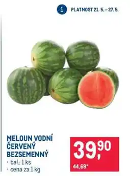 Makro Meloun vodní červený bezsemenný nabídka