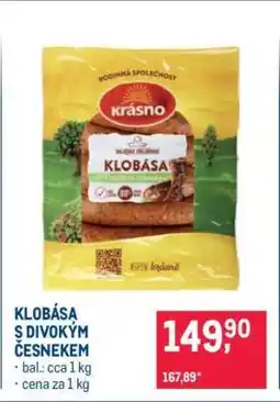 Makro Klobása s divokým česnekem nabídka