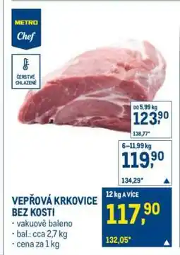 Makro Vepřová krkovice bez kosti nabídka