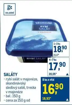 Makro Rybí salát nabídka