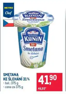 Makro Smetana ke šlehání 31 % nabídka