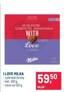 Makro I LOVE MILKA nabídka
