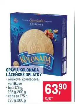 Makro Opavia Kolonáda lázeňské oplatky nabídka