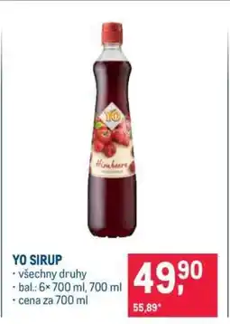 Makro Yo sirup nabídka