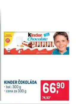 Makro Kinder čokoláda nabídka