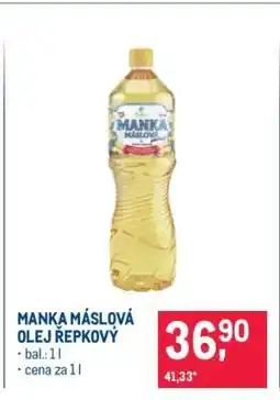 Makro MANKA MÁSLOVÁ OLEJ ŘEPKOVÝ nabídka