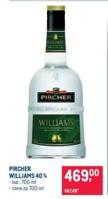 Makro Pircher Williams 40 % nabídka
