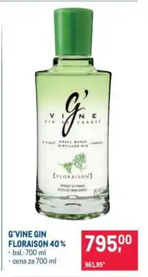 Makro G’VINE GIN FLORAISON 40 % nabídka