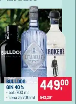 Makro Bulldog Gin 40 % nabídka