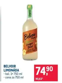 Makro Belvoir limonáda nabídka