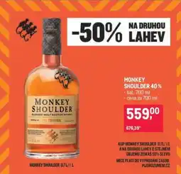 Makro MONKEY SHOULDER 40 % nabídka