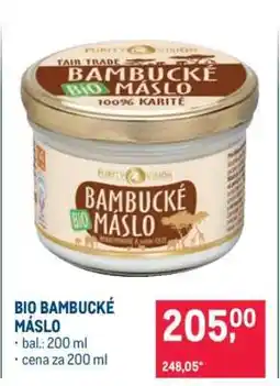 Makro Bio Bambucké máslo nabídka