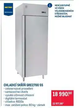 Makro CHLADICÍ SKŘÍŇ GRE2700 SS nabídka