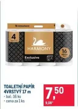 Makro TOALETNÍ PAPÍR 4VRSTVÝ 17 m nabídka