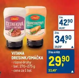 Makro VITANA DRESINK/OMÁČKA nabídka