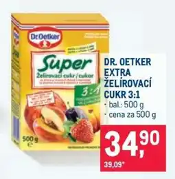 Makro DR. OETKER EXTRA ŽELÍROVACÍ CUKR 3 : 1 nabídka