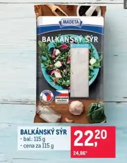 Makro Balkánský sýr nabídka