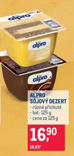 Makro Alpro SÓJOVÝ DEZERT nabídka