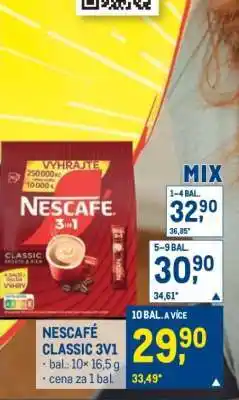 Makro Nescafé Classic 3v1 nabídka