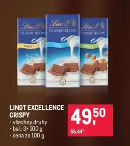 Makro LINDT EXCELLENCE CRISPY nabídka