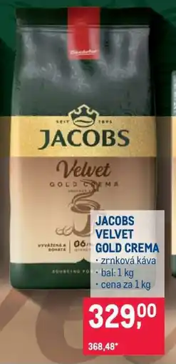 Makro JACOBS VELVET GOLD CREMA nabídka
