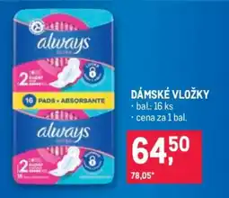 Makro Dámské vložky nabídka